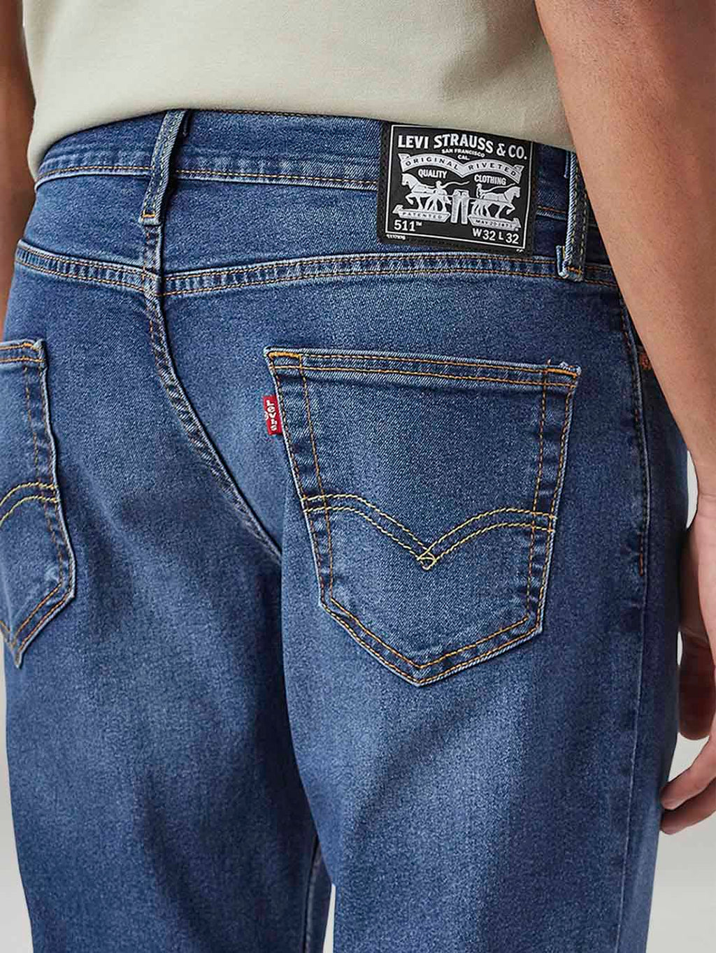 Men's 511 Med Indigo Slim Fit Mid Rise Jeans