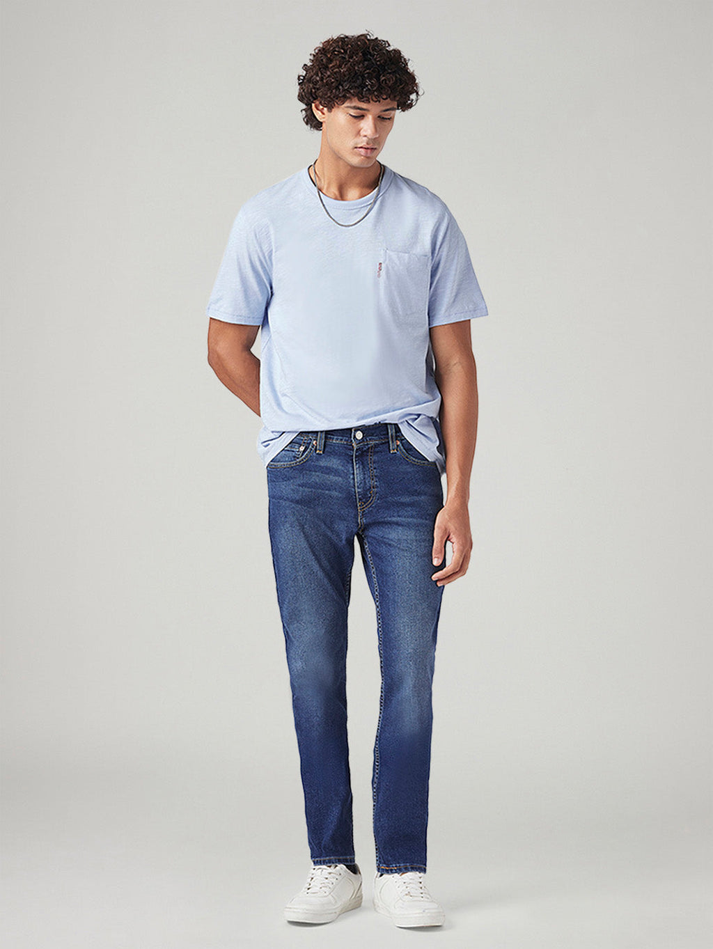 Men's 511 Blue Slim Fit Mid Rise Jeans