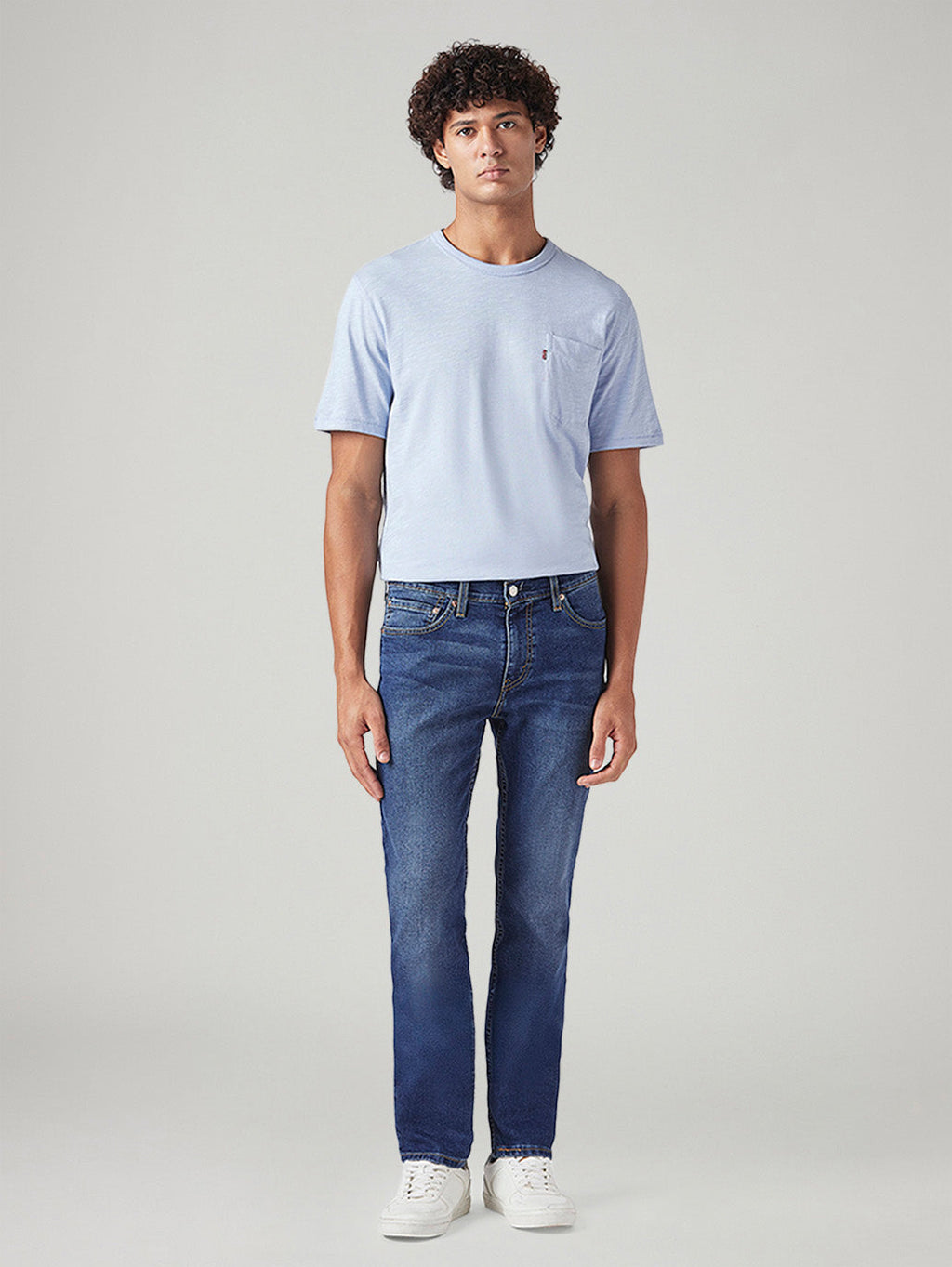 Men's 511 Blue Slim Fit Mid Rise Jeans