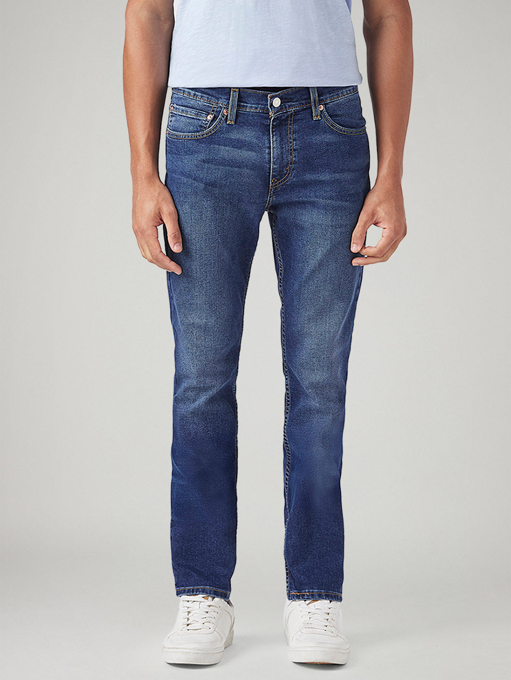 Men's 511 Blue Slim Fit Mid Rise Jeans