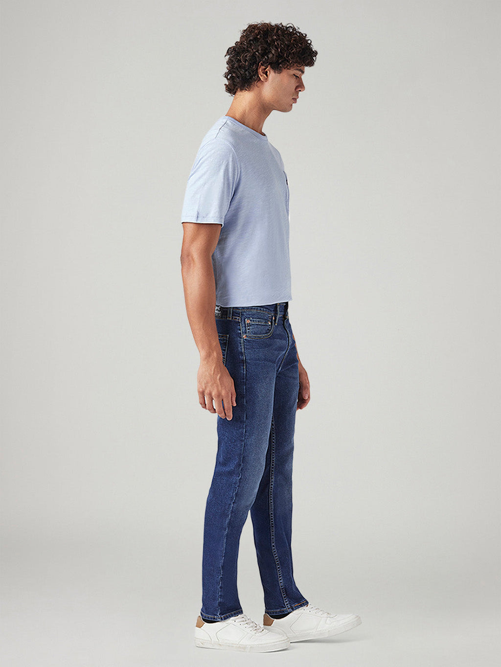 Men's 511 Blue Slim Fit Mid Rise Jeans