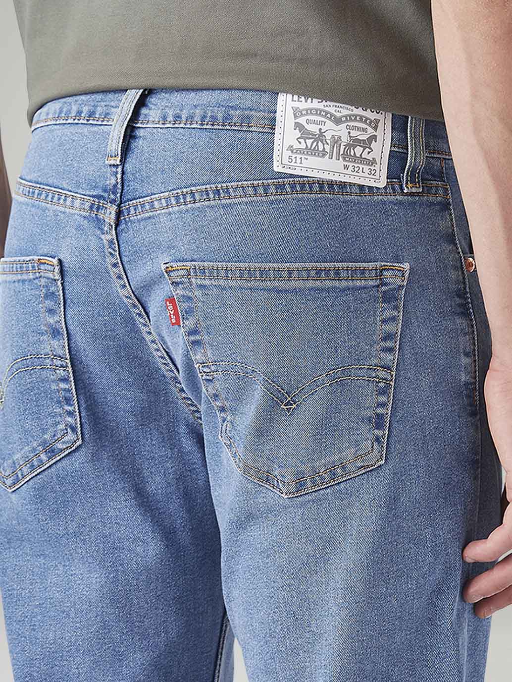 Men's 511 Light Indigo Slim Fit Mid Rise Jeans