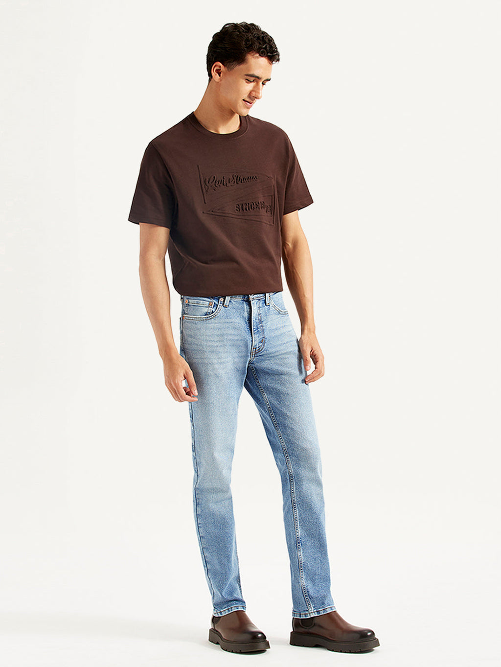 Men's 511 Light Blue Slim Fit Mid Rise Jeans