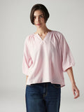 Women's Solid Regular Fit Linen Top