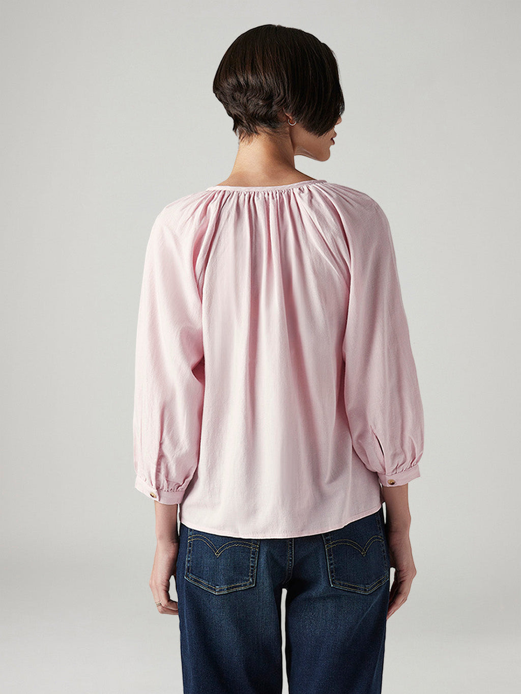 Women's Solid Regular Fit Linen Top