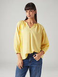 Women's Solid Regular Fit Linen Top