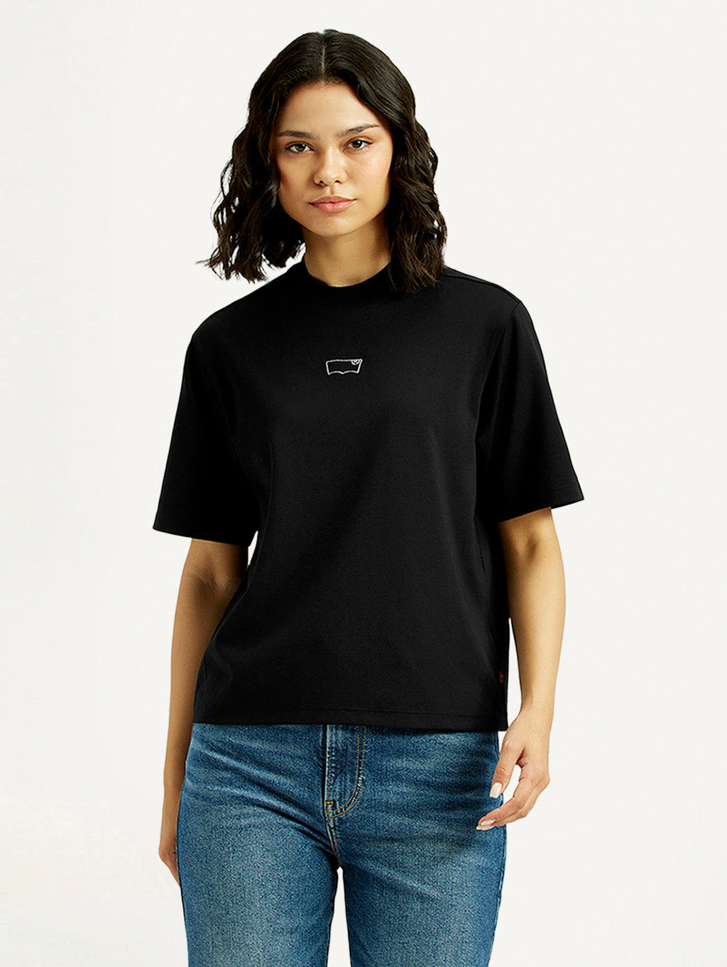 Women's Brand Logo Crew Neck T-shirt