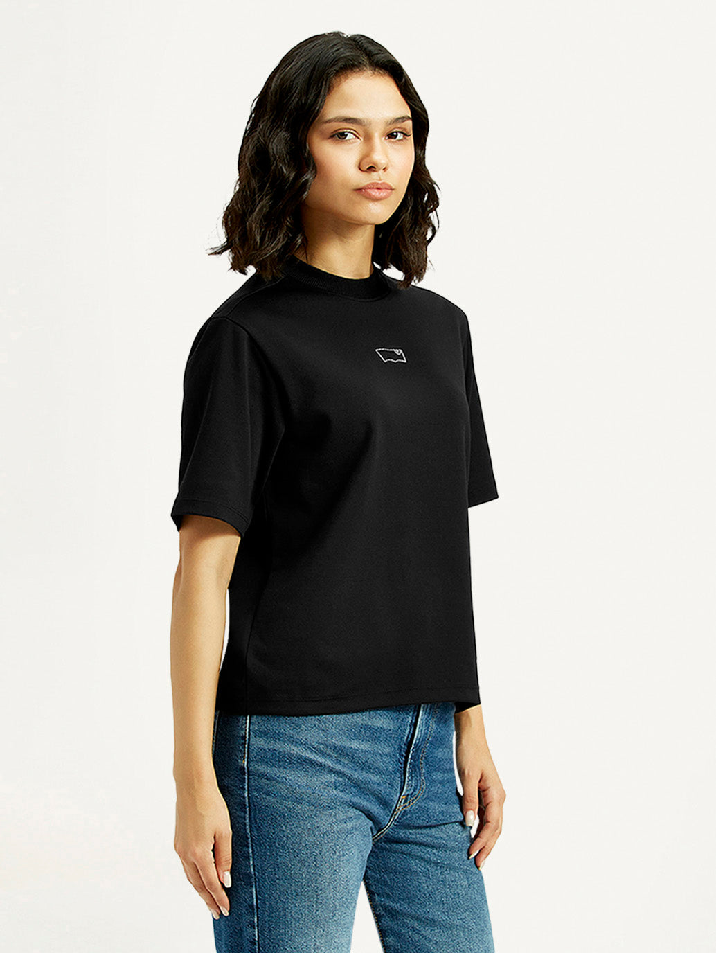 Women's Brand Logo Crew Neck T-shirt