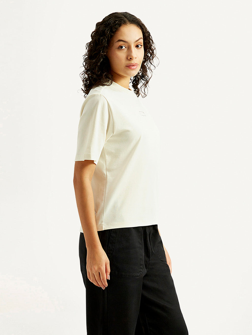 Women's Solid Crew Neck T-shirt