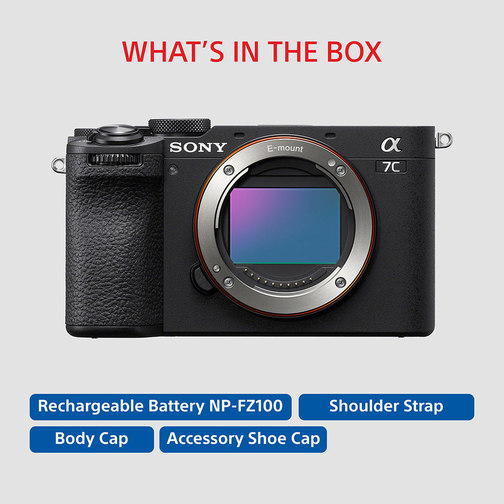 Sony Alpha ILCE-7CM2 Full-Frame Interchangeable-Lens Mirrorless vlog Camera (Body Only) | Made for Creators | 33.0 MP | Artificial Intelligence based Autofocus | 4K 60p Recording - Black