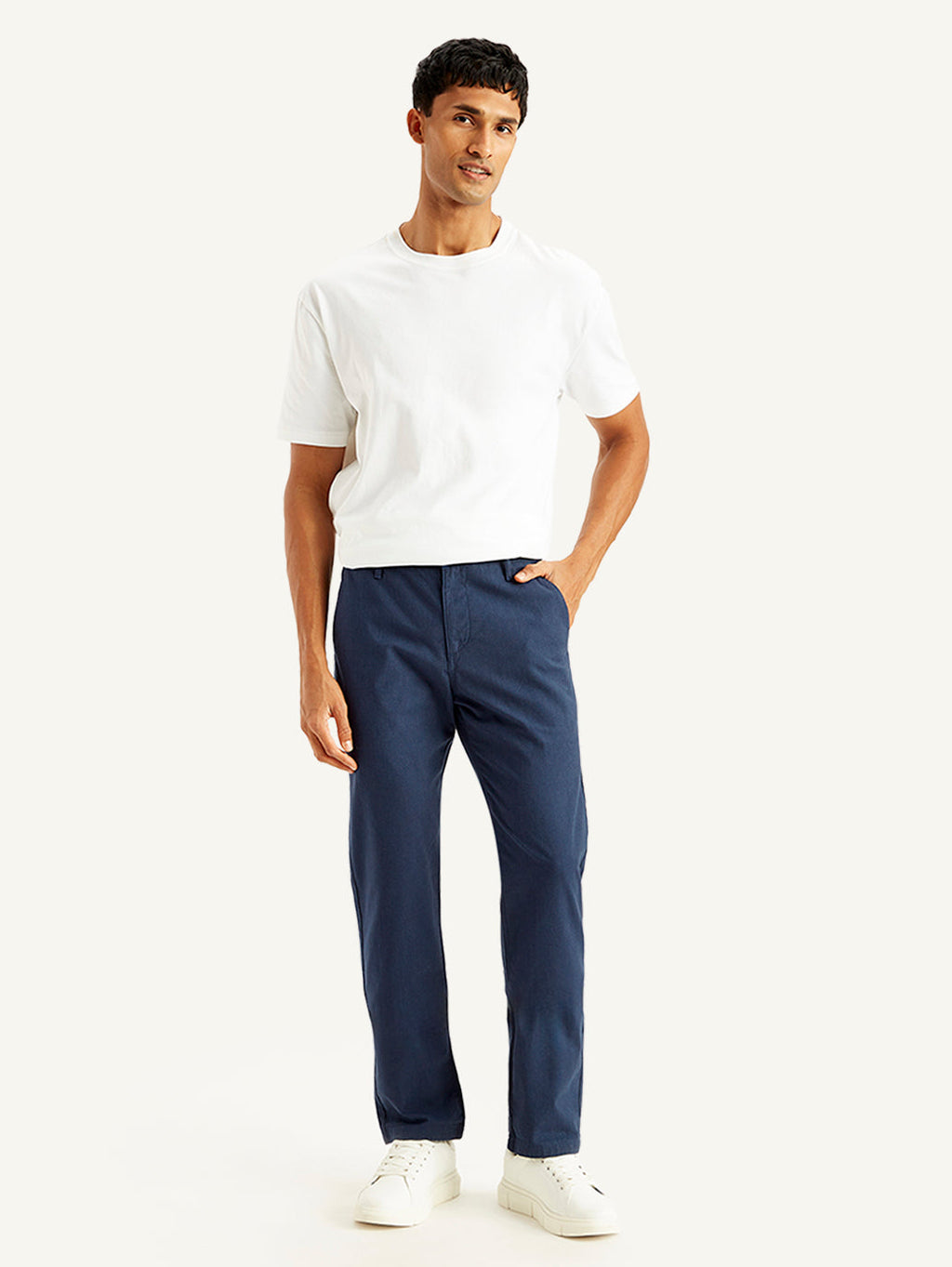 Men's Navy Slim Fit Chinos