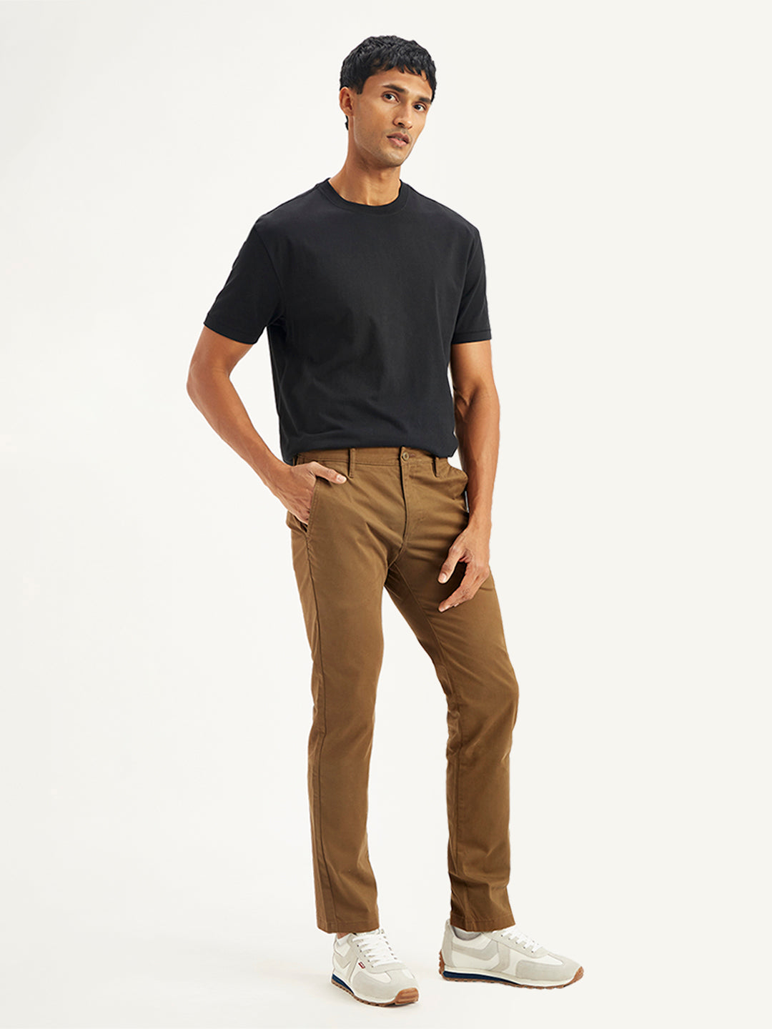 Men's Brown Slim Fit Chinos