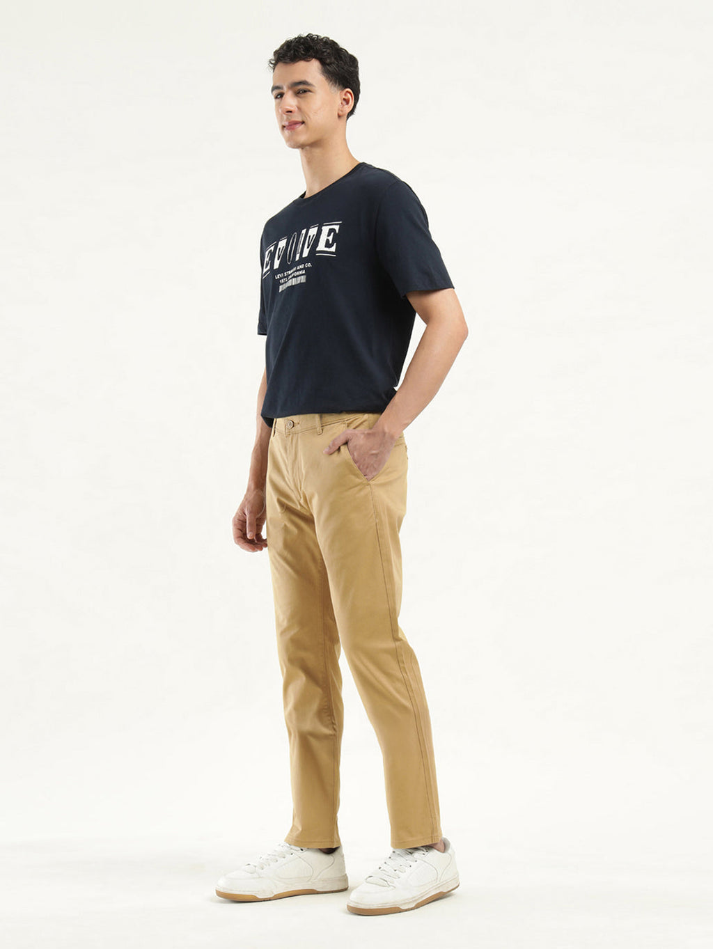 Men's Khaki Slim Fit Chinos