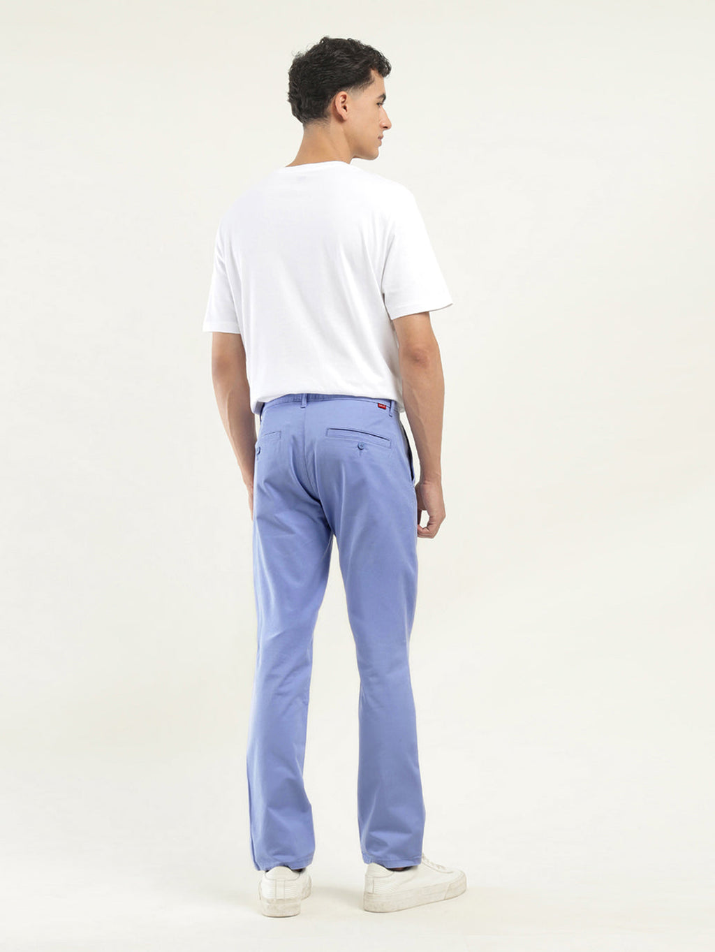Men's Light Blue Slim Fit Chinos