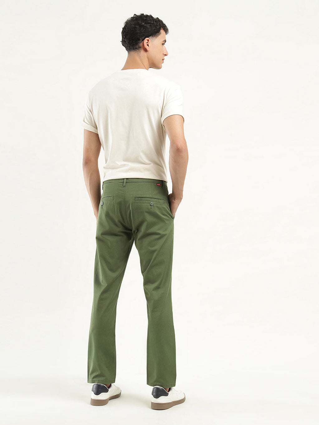 Men's Olive Slim Fit Chinos
