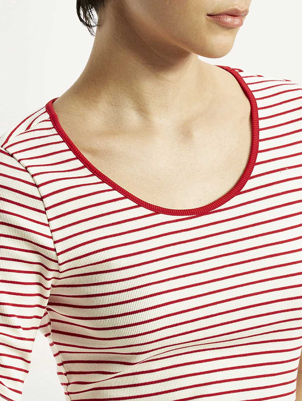 Women's Striped Slim Fit T-Shirt
