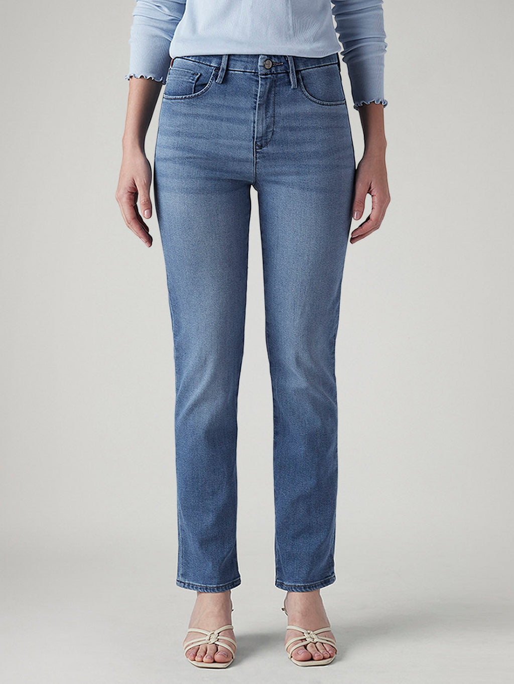 Women's 724 Dark Indigo Slim Straight Fit High Rise Redloop Jeans