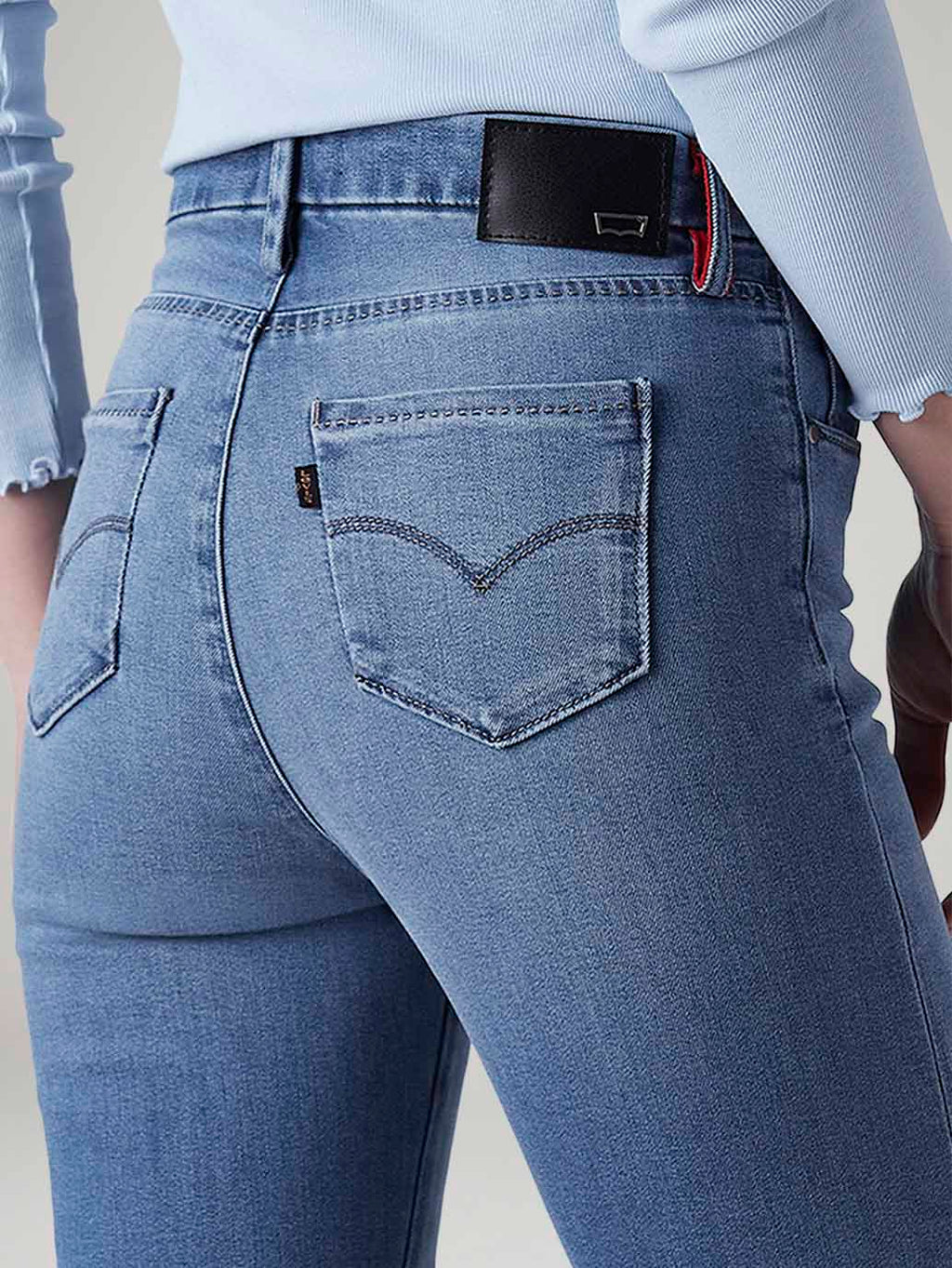 Women's 724 Dark Indigo Slim Straight Fit High Rise Redloop Jeans