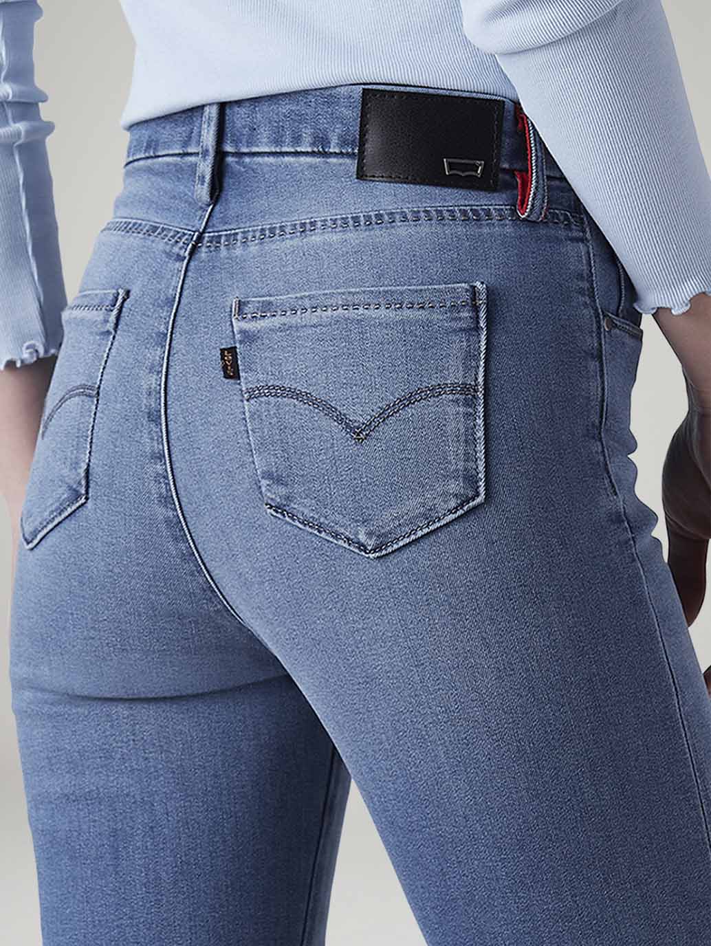 Women's 724 Dark Indigo Slim Straight Fit High Rise Redloop Jeans