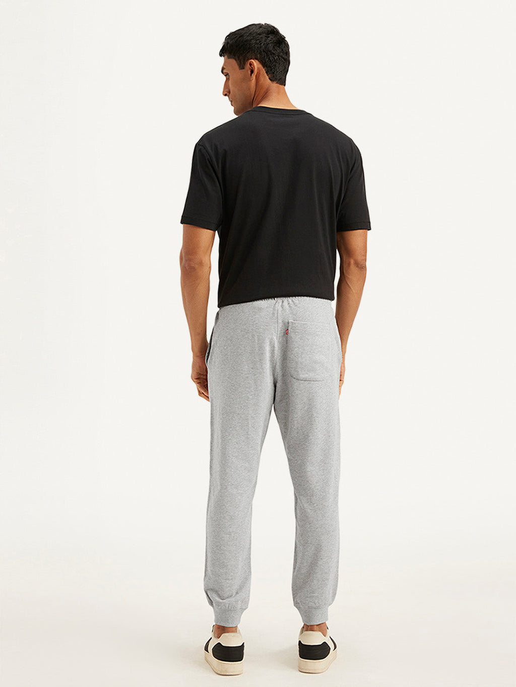 Men's Grey Solid Utility Joggers