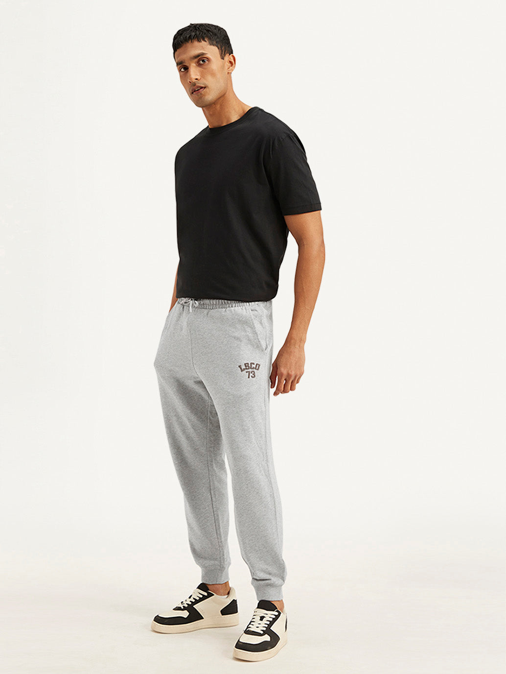 Men's Grey Solid Utility Joggers