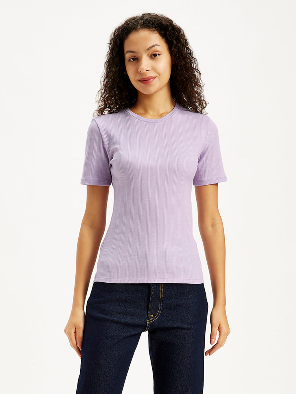 Women's Solid Regular Fit T-Shirt