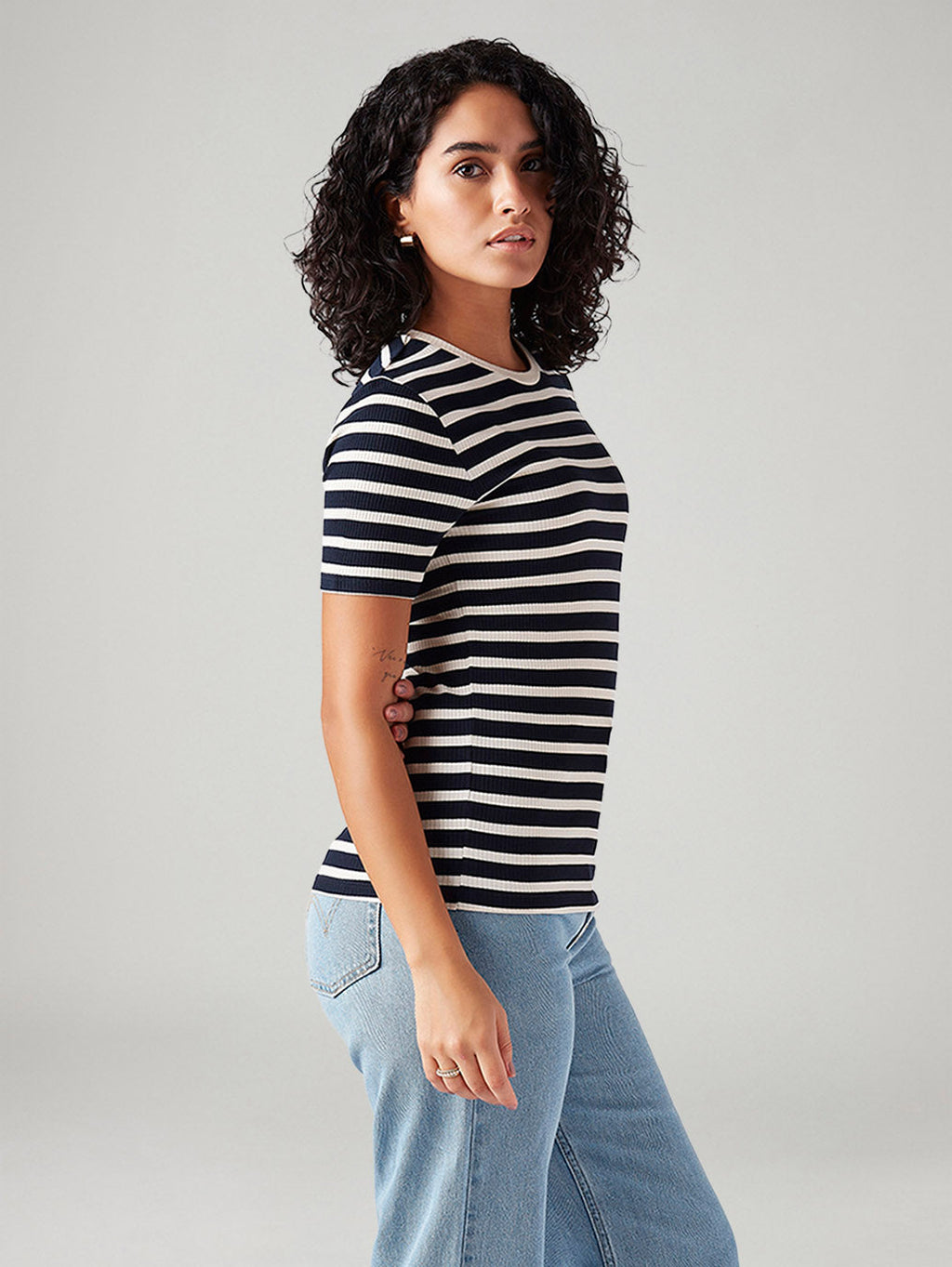 Women's Striped Slim Fit T-Shirt
