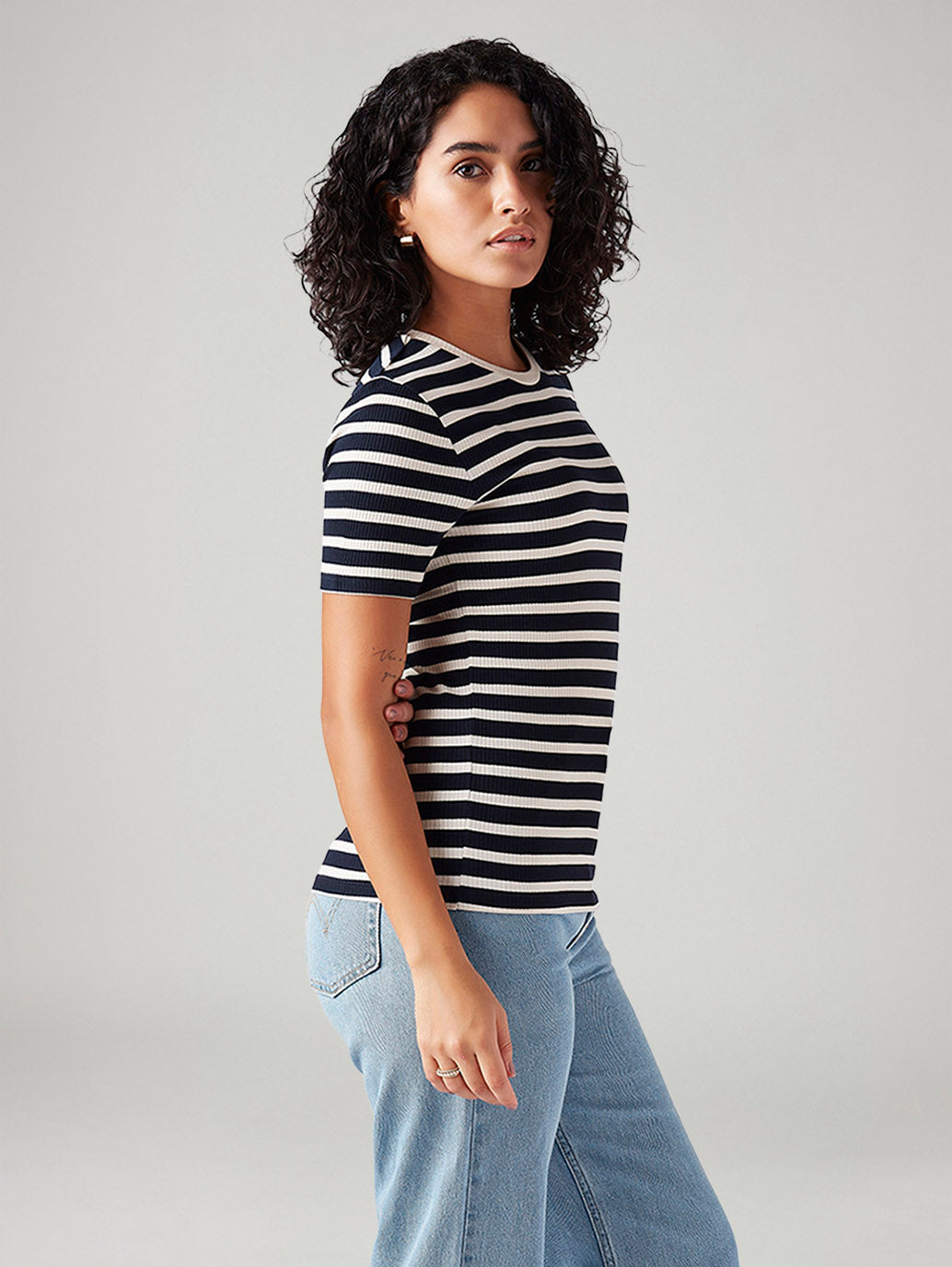 Women's Striped Slim Fit T-Shirt