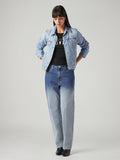 Women's 94 Light Blue Baggy Fit Mid Rise Jeans