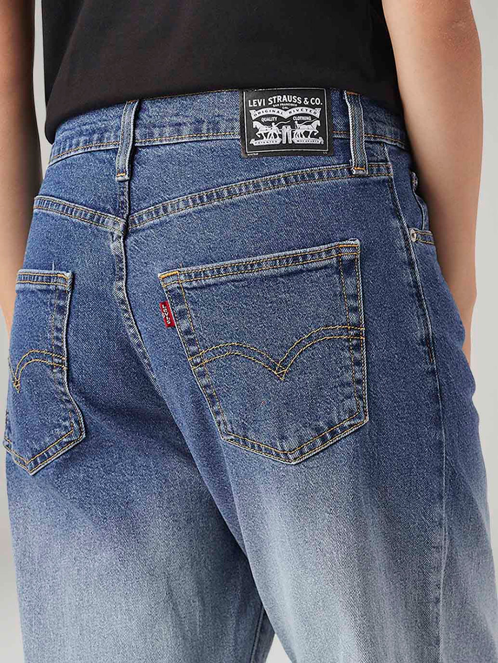 Women's 94 Light Blue Baggy Fit Mid Rise Jeans