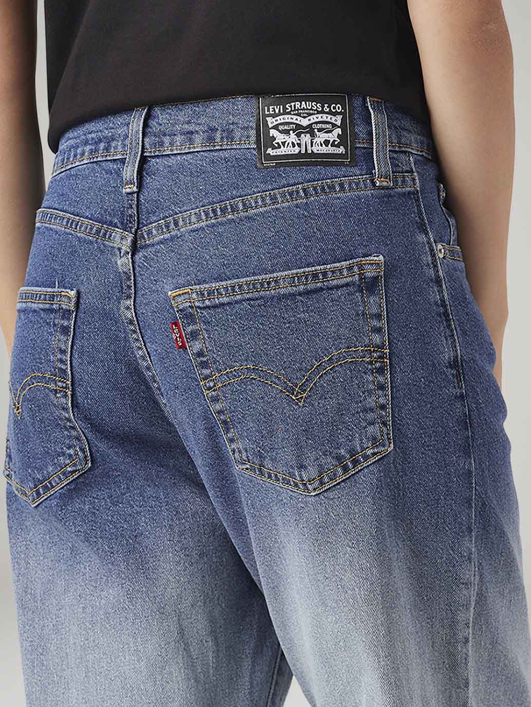 Women's 94 Light Blue Baggy Fit Mid Rise Jeans