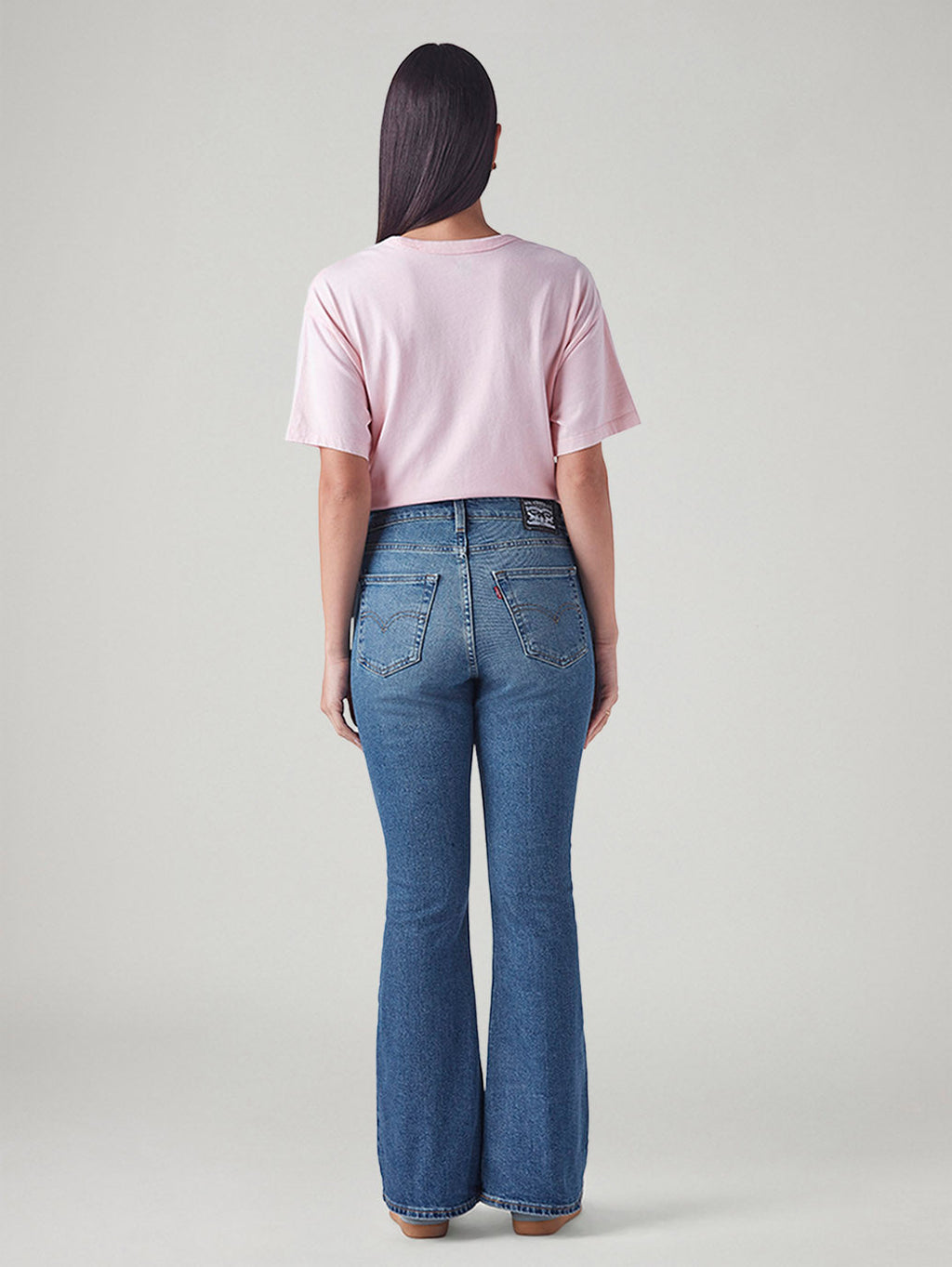 Women's 94 Blue Baggy Fit Mid Rise Jeans