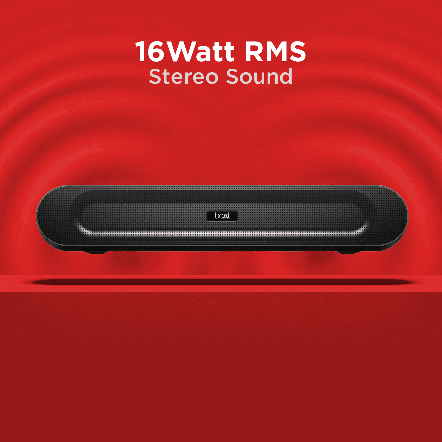 boAt Aavante Bar 558 | Wireless Soundbar with 16W RMS Sound Combined with Dual Passive Radiators, 4.5 Hour Playback