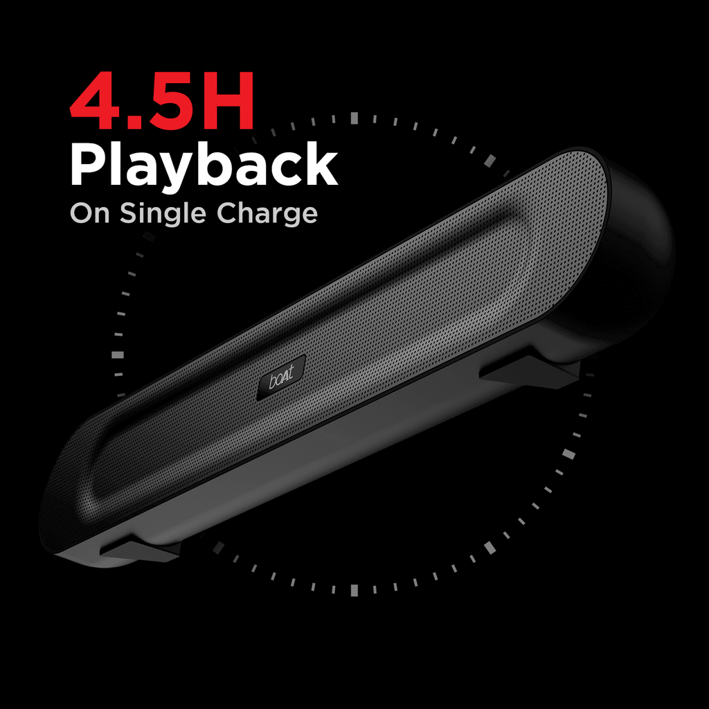 boAt Aavante Bar 553 | 16W Sound bar with Bluetooth V5.0, Dual EQ Modes, USB Compatible, Multiple Connectivity