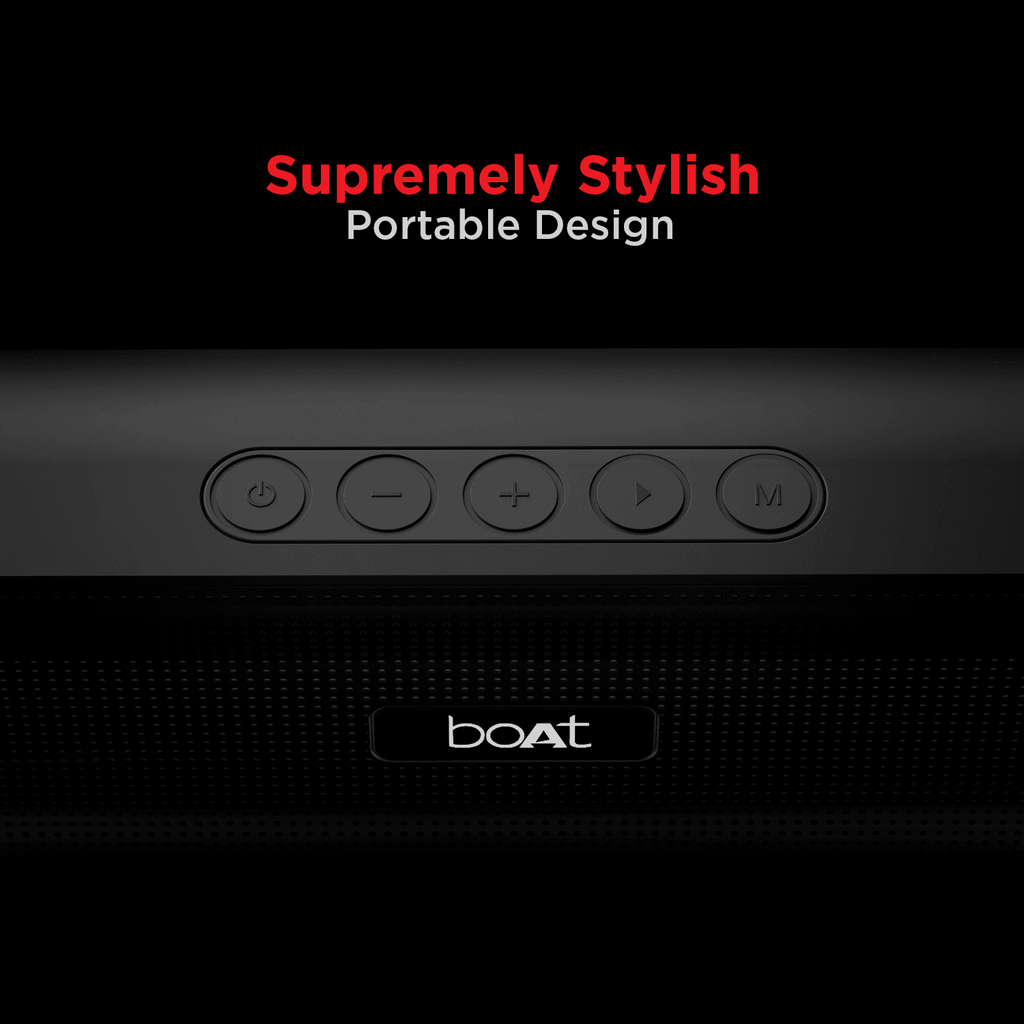 boAt Aavante Bar 558 | Wireless Soundbar with 16W RMS Sound Combined with Dual Passive Radiators, 4.5 Hour Playback