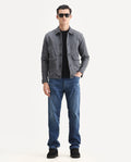 Rare Rabbit Men's Airus Blue Cotton Blend Fabric Morris Regular Fit Plain Jeans