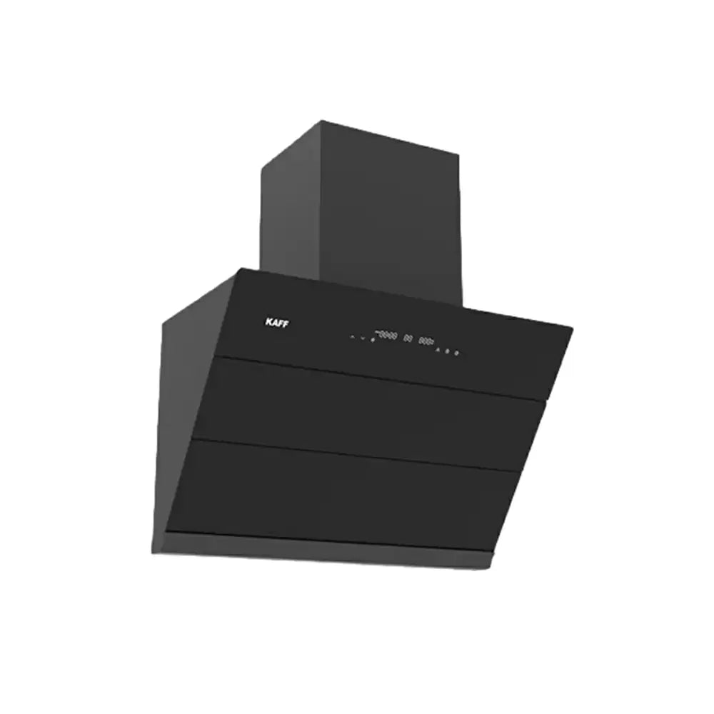 Kaff ALBURY DC 75 cm Dry Heat Auto Clean Technology Filterless Wall Mounted Kitchen Chimney Suction Capacity 1280h  Black