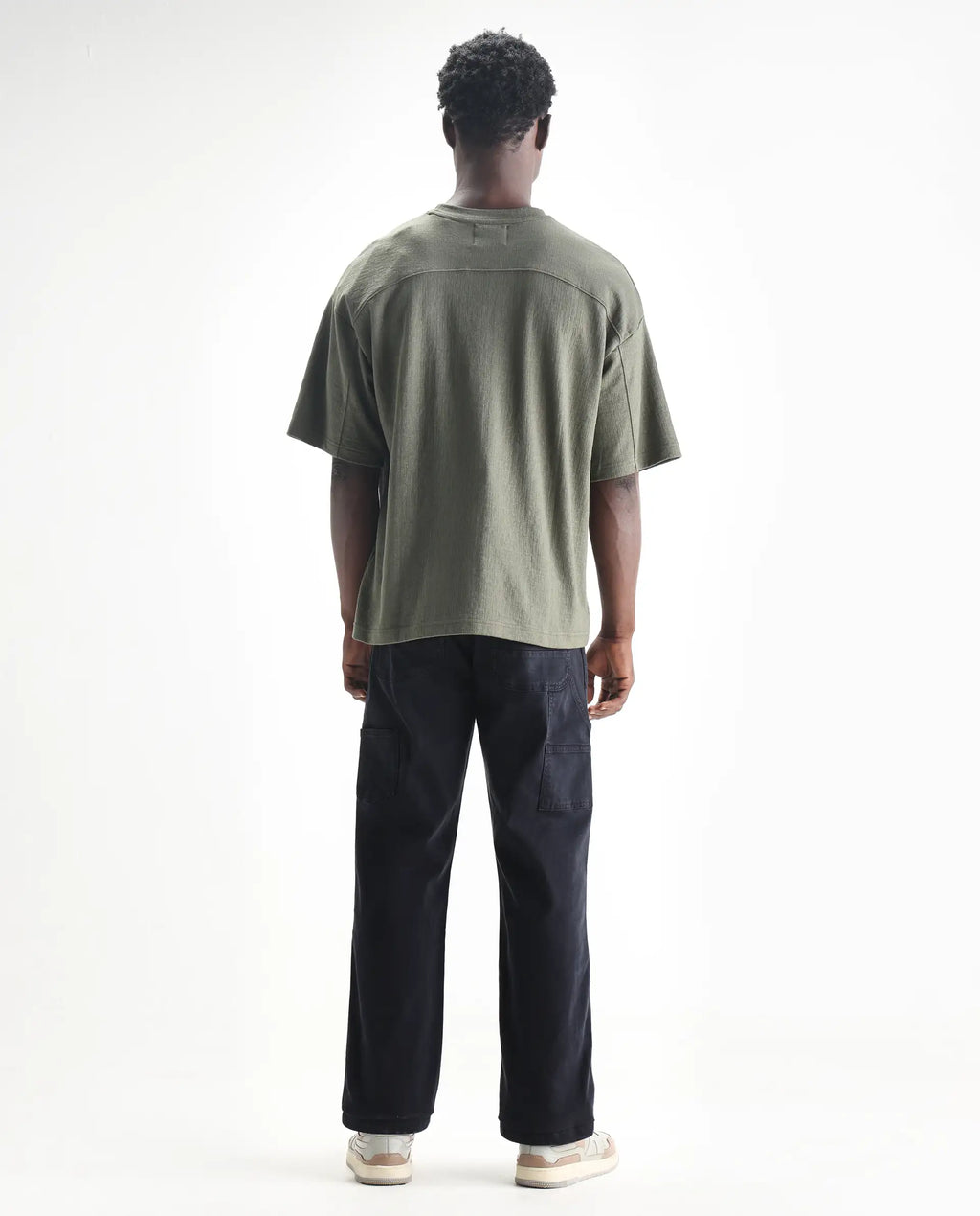 Rare Rabbit Men's Arni Navy Cotton Plain Carpenter Fit Jeans