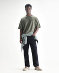 Rare Rabbit Men's Arni Navy Cotton Plain Carpenter Fit Jeans
