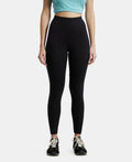 Super Combed Cotton Elastane Stretch Leggings with Ultrasoft Waistband - Black