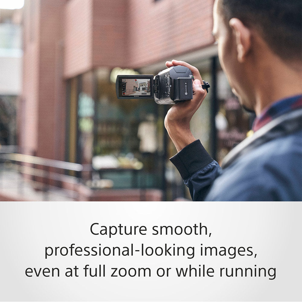Sony AX43A 4K Handycam 8.29 MP 4K Ultra HD Recording with 26.8 mm714 wide-angle ZEISS® Vario-Sonnar T* lens