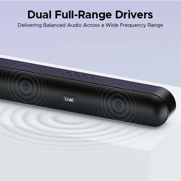boAt Aavante Bar 490 | 10W Bluetooth Soundbar, 2.0 Surround Sound, Extended Wireless Range, Multi Compatibility