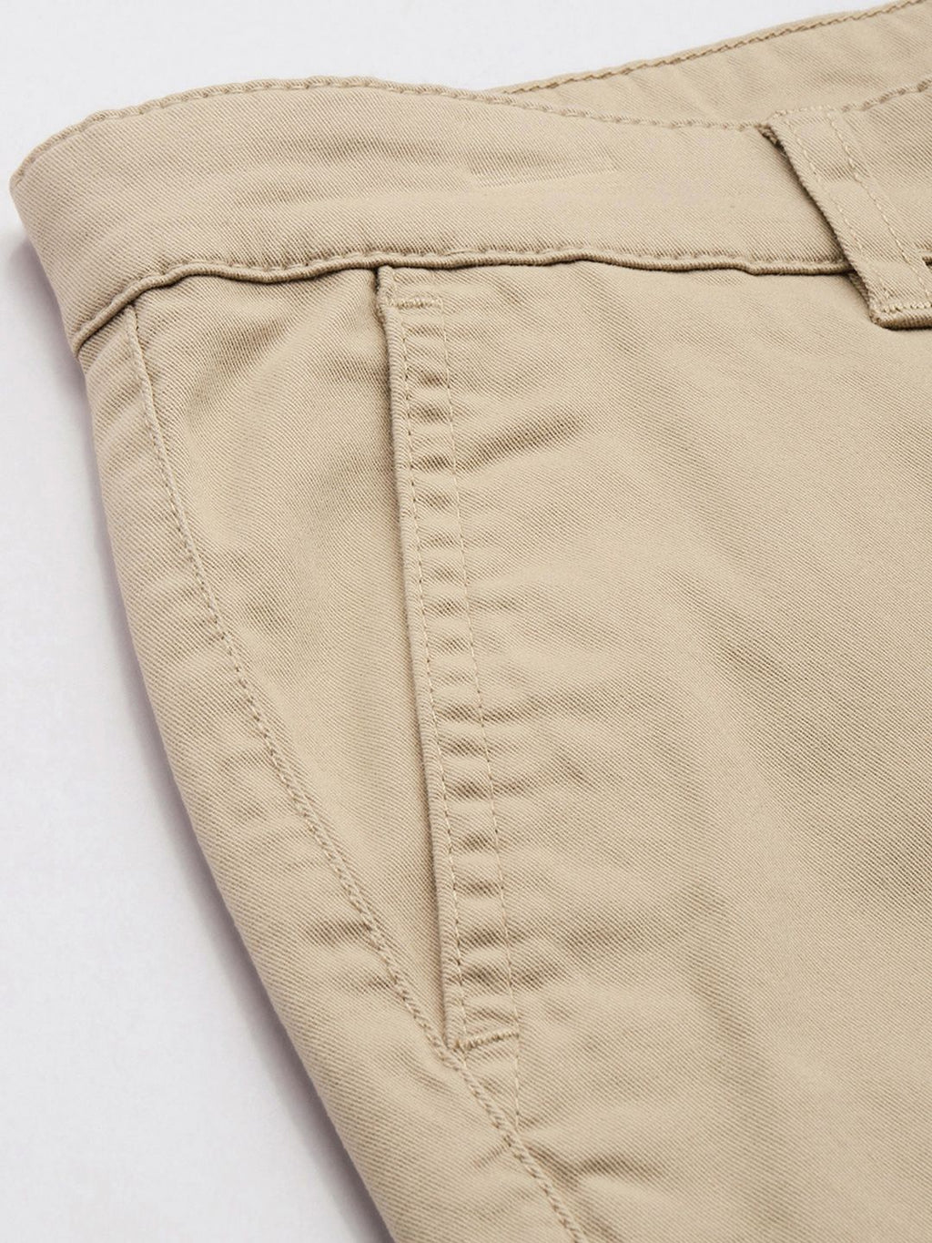Men's Beige Regular Fit Solid Casual Shorts