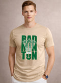 Men Badminton Printed T-Shirt