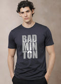 Men Badminton Printed T-Shirt