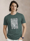 Men Badminton Printed T-Shirt