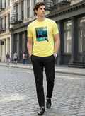 Men Badminton Graphic T-Shirt