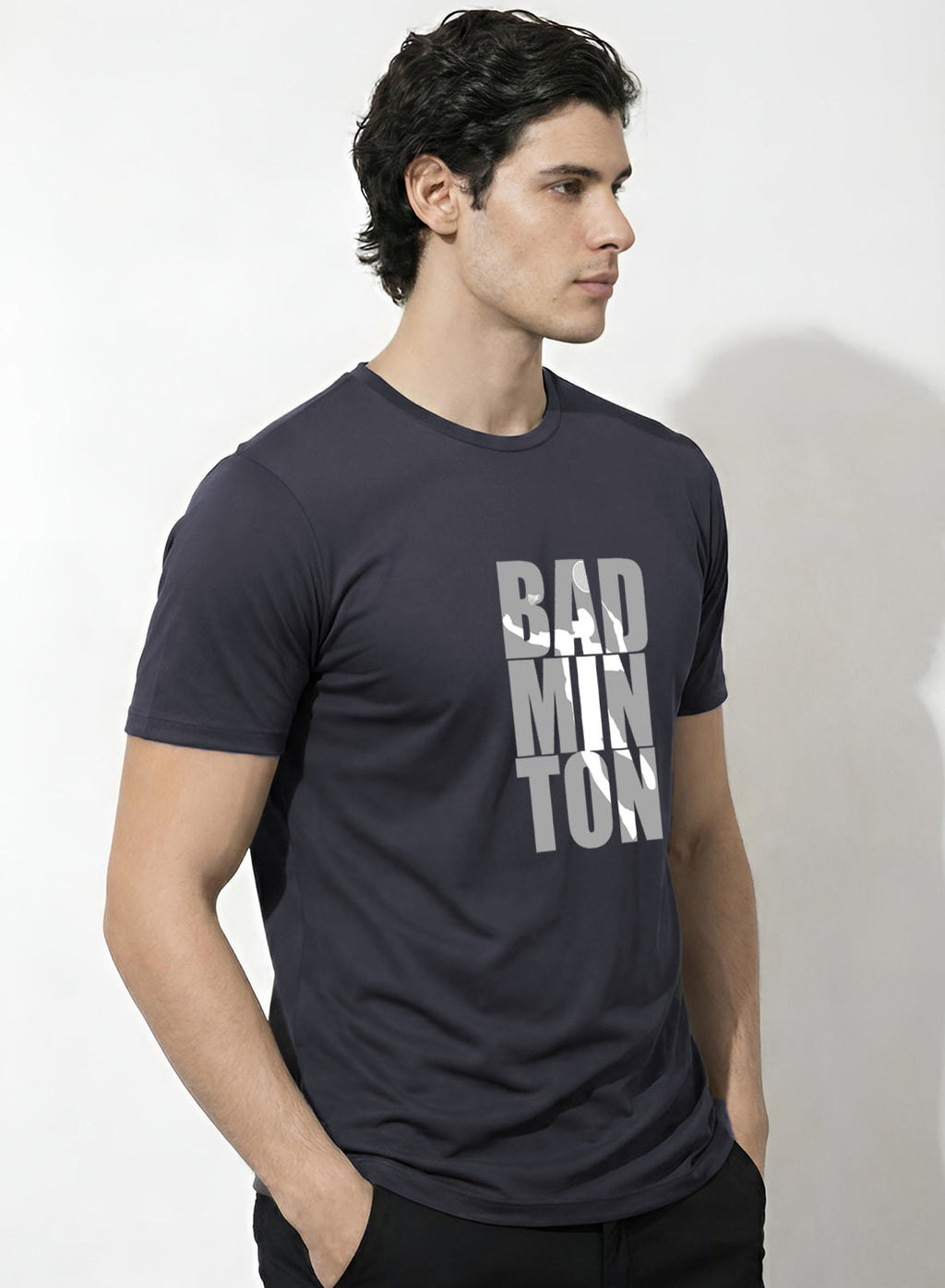 Men Badminton Tshirt