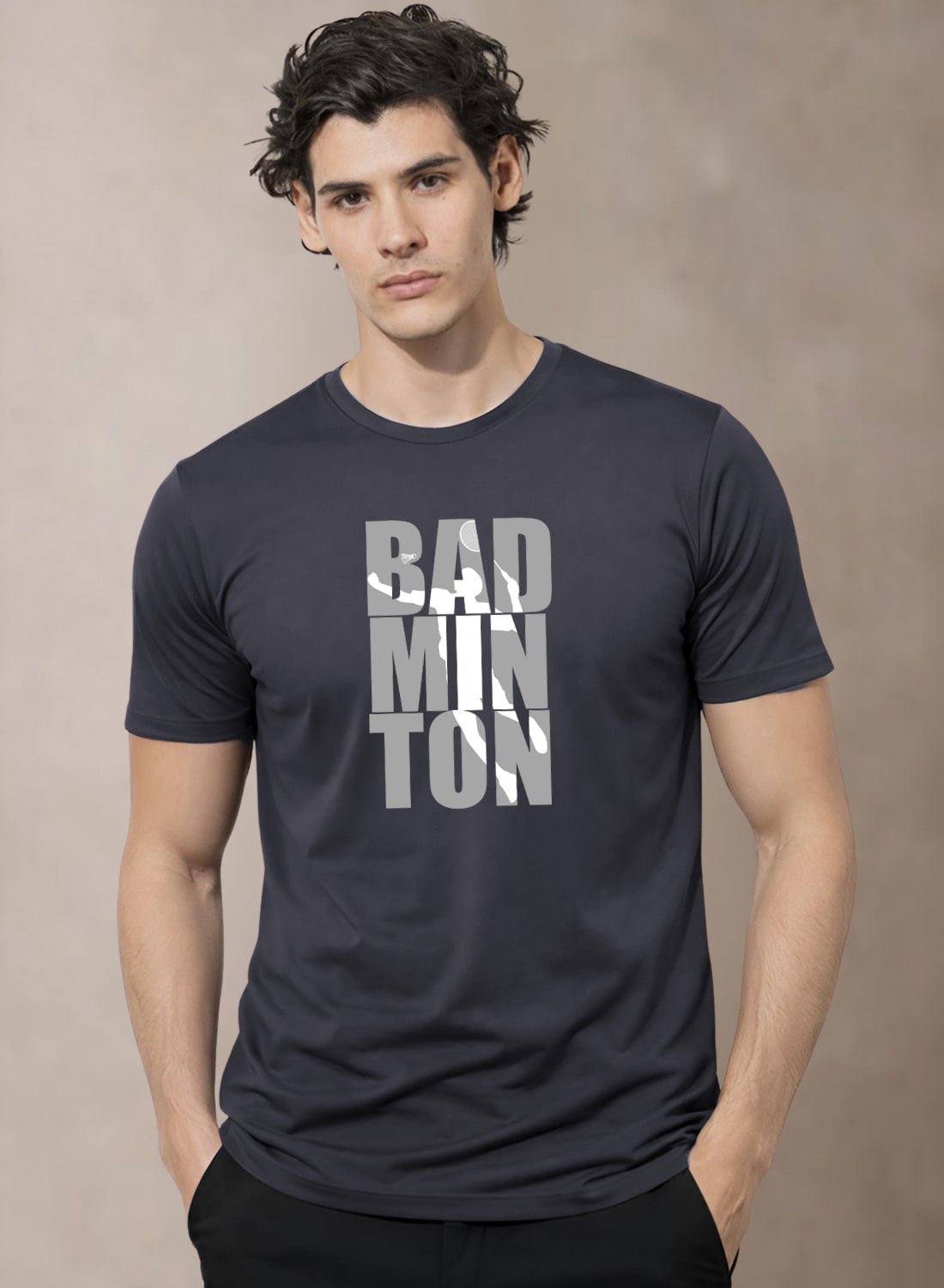 Men Badminton Tshirt