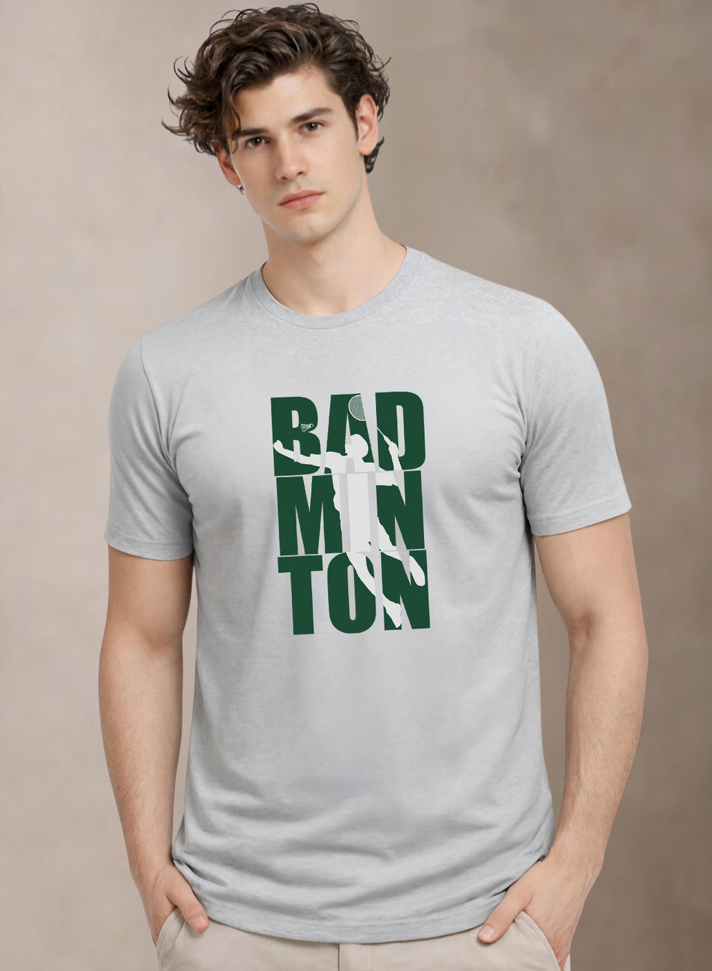 Men Badminton Tshirt